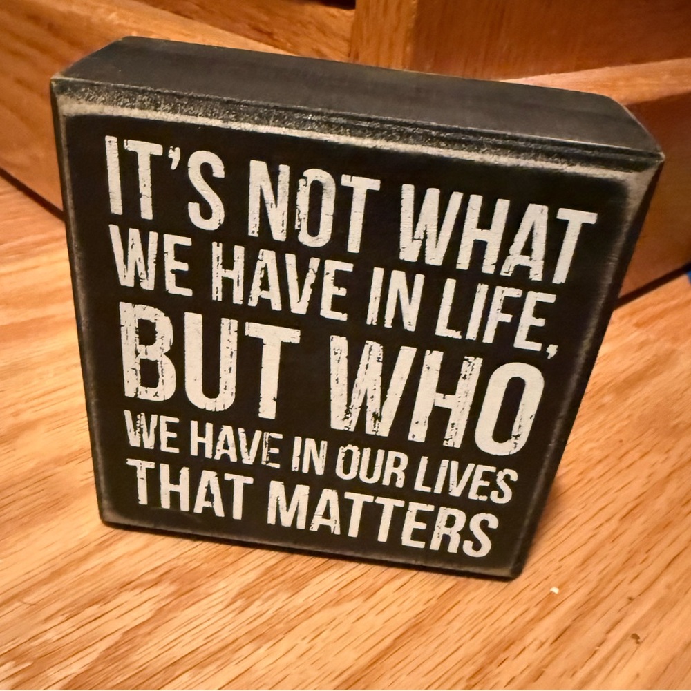 Inspirational Black and White Quote Block